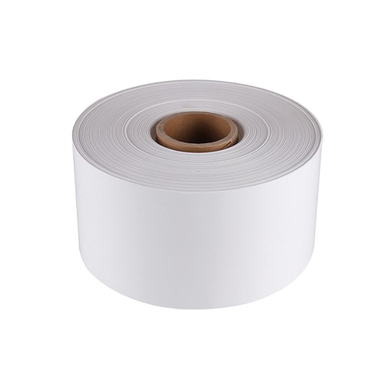 75um matowy biały winyl Yupo PP/ klej rozpuszczalnikowy / 60 g białego szklanego podkładu