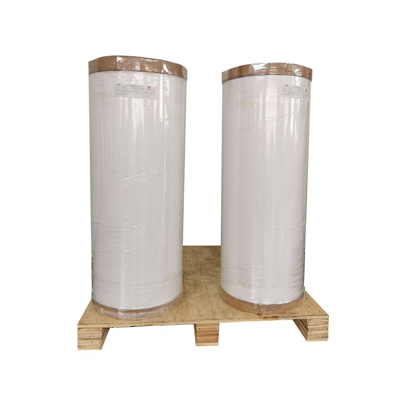 75um matowy biały winyl Yupo PP/ klej rozpuszczalnikowy / 60 g białego szklanego podkładu