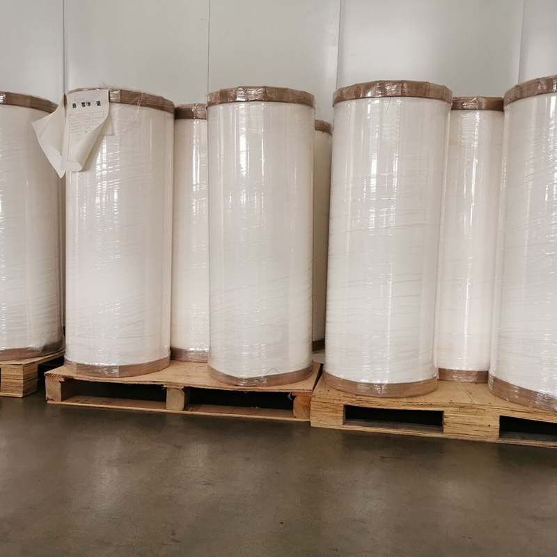 25um jasnobiały klej PET/akrylowo-rozpuszczalnikowy/80g białego podkładu