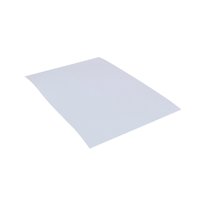 Papierowa naklejka na opony samoprzylepne o grubości 25um, jasnobiała, aluminiowana folia PET 