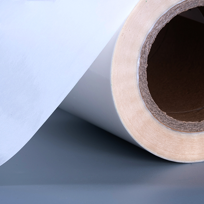 50-mikrometrowa przezroczysta samoprzylepna folia poliestrowa, naklejka winylowa z nadrukiem etykieta Jumbo Roll