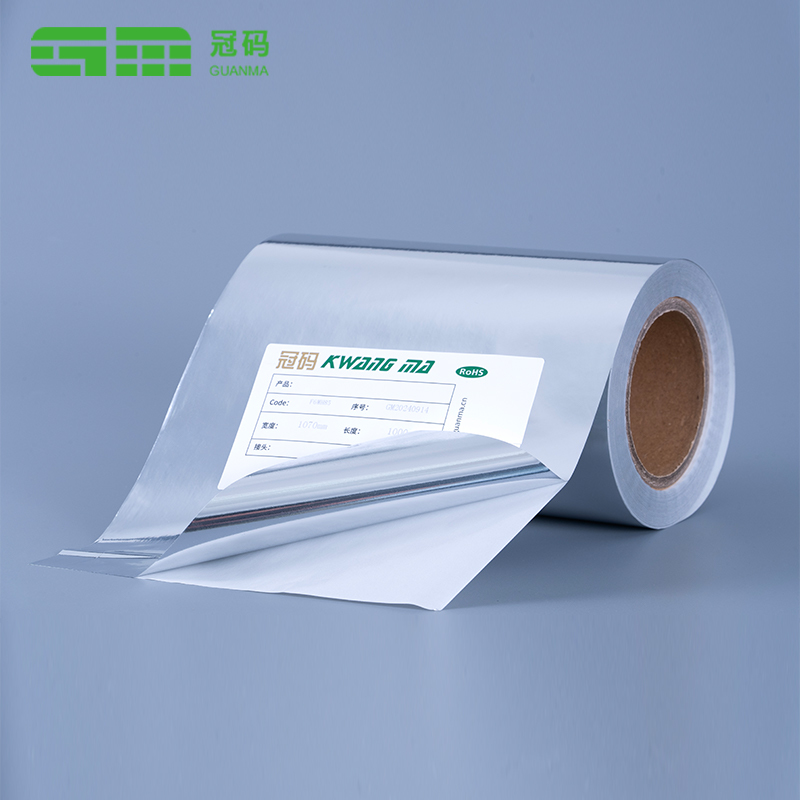 Błyszczący srebrny papier samoprzylepny PP o gramaturze 50 mikronów z klejem do opon